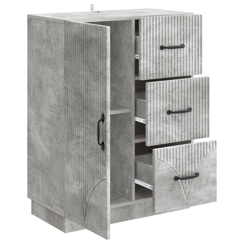66cm Sideboard, Concrete Grey
