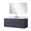 Ensemble de meuble-lavabo simple l 48 po x P 22 po, miroir 43 po et robinet chromé Castor-104783211-112863591