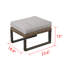 Repose-pieds d'extérieur avec coussin Moby