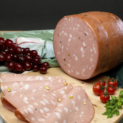 Slice Mortadella - Wrapped Canvas Print