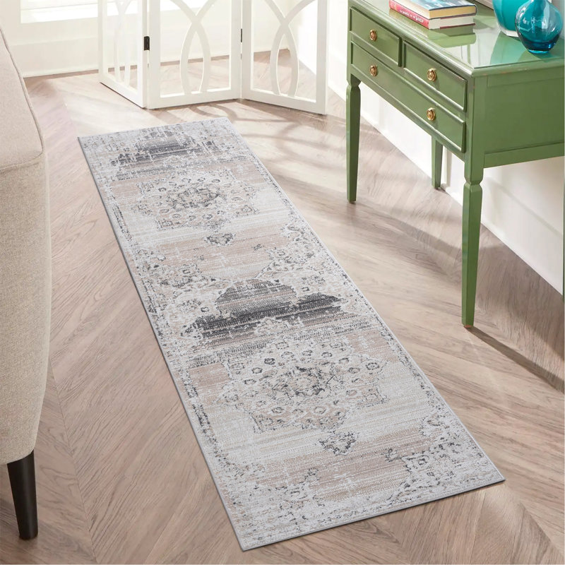 Cream/Beige /Medallion Non-Shedding Living Room Bedroom Dining Home Office Stylish And Stain Resistant Area Rug