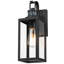 Schlesinger Matte Black 38.1cm H Outdoor Wall Lantern
