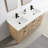 Marashio 61 " W Freestanding Standard Free Standing 2 Double Vanity Bathroom Vanity With Quartz Top