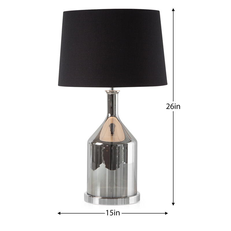 Lampe de table chromée 26 po adrianah