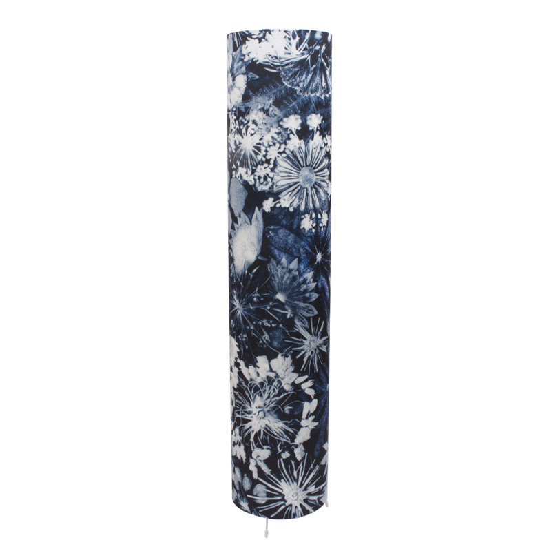 Simon 100cm Column Floor Lamp, Blue