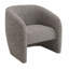 Chaise d'appoint en tweed brun et gris