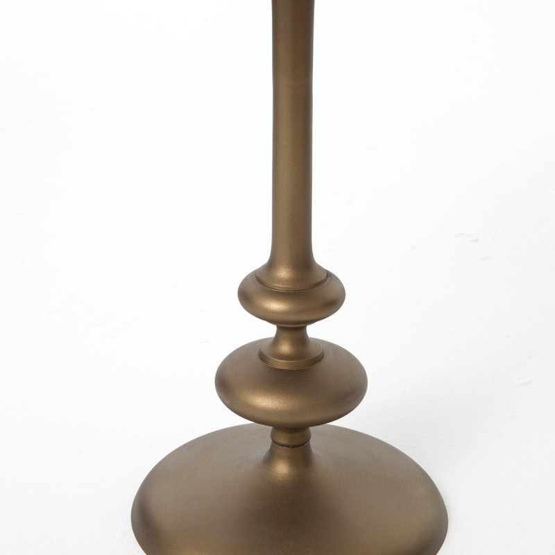 Piédestal en aluminium Aggie, Laiton mat