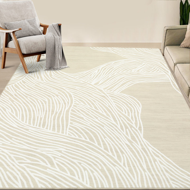 Area Rugs 5'x7' Machine Washable Rugs,Modern Abstract Print Pattern Non Slip Floor Carpet, for Living Room Bedroom Dining Room
