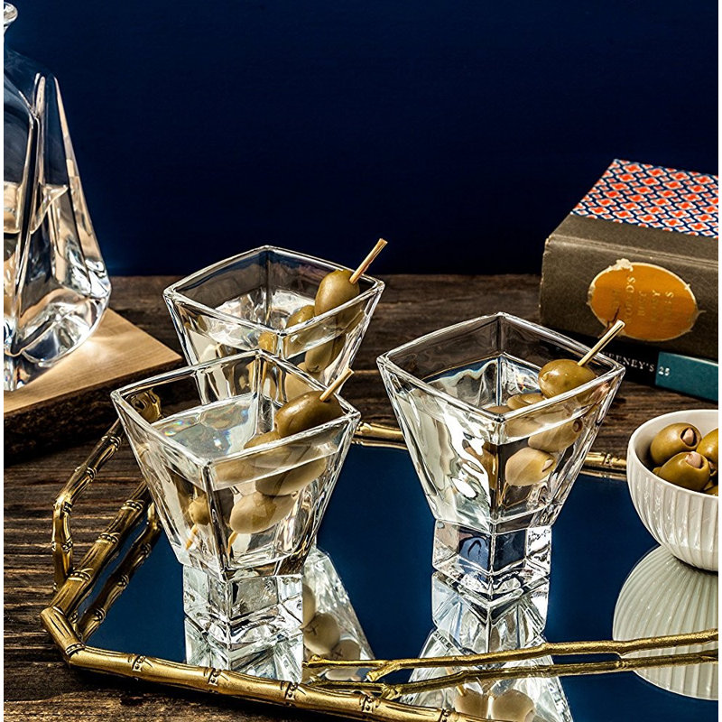 Verre à martini carré JoyJolt Carre, 8 oz