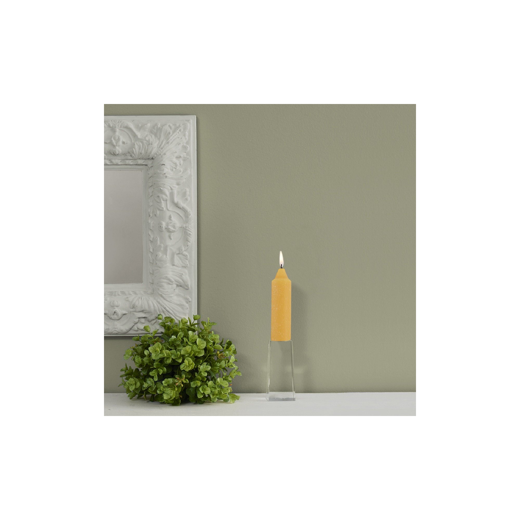 Unscented Taper Candle, Butterscotch