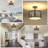 Nychelle Rattan Semi Flush Mount