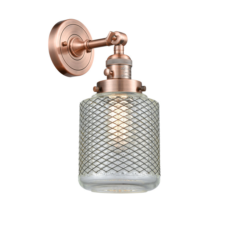 Garrity Armed Sconce, 60 Watt Vintage Incandescent Bulb, Antique Copper