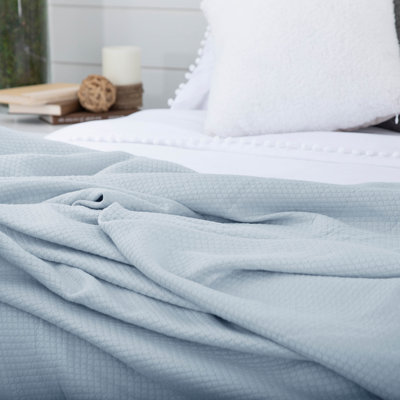 Couverture et jeté Southfield Fine Linens 100% coton texturé Dobby Waffle