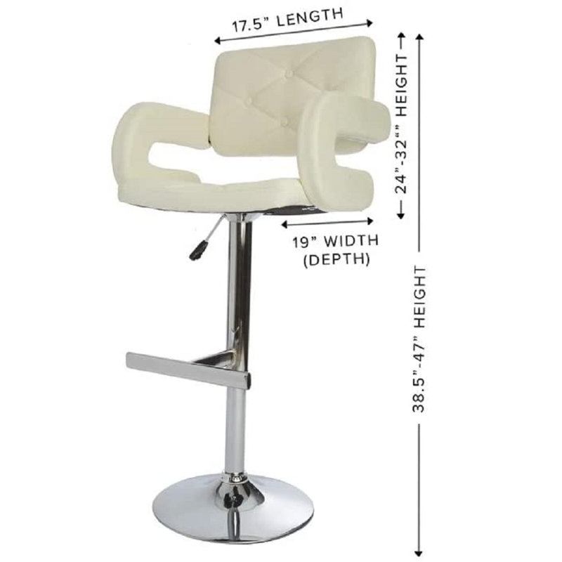 Tabouret de coiffeuse capitonné Vera