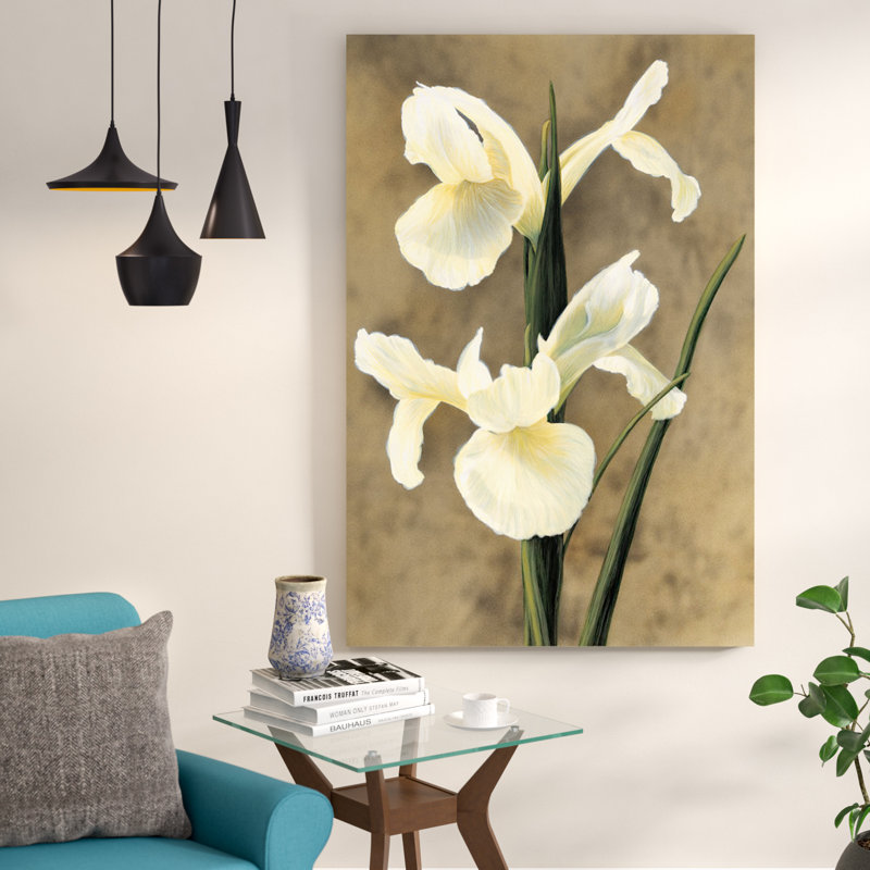 « iris », reproduction d’art sur toile tendue, H 40 po x l 26 po x P 1,5 po, Toile tendue, Pas de tapis