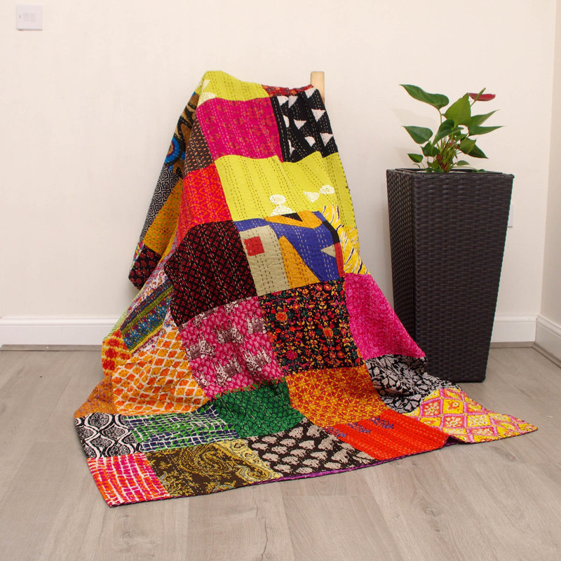 Geona Cotton Patchwork Quilted Bedspread