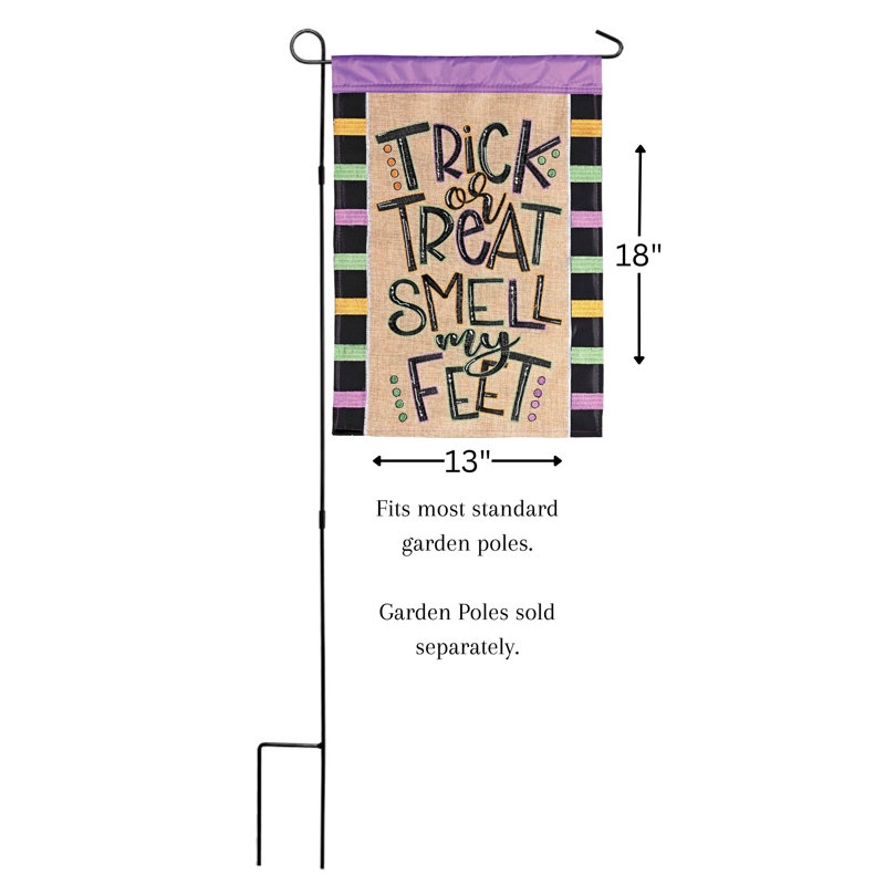 Drapeau «Trick Or Friate», H 18 po x l 13 po