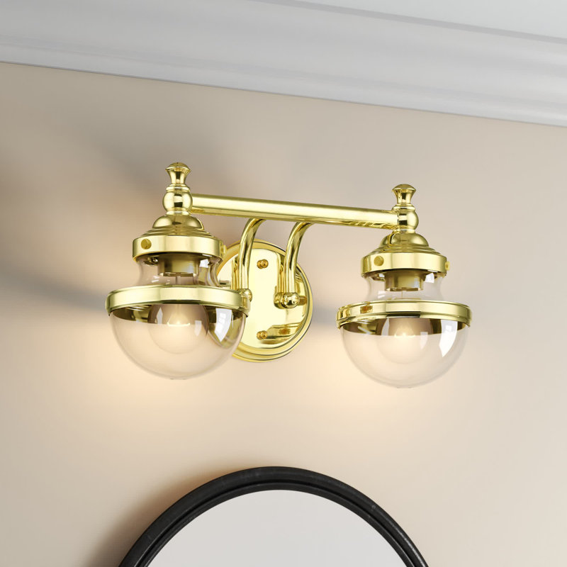Liverman 2 - Light Dimmable Vanity Light, Polished Brass