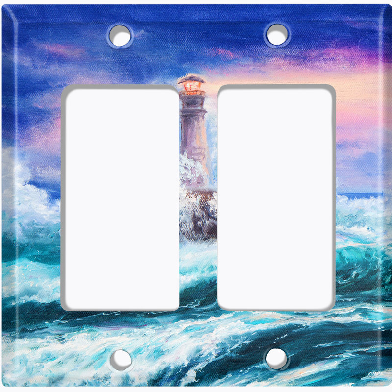 Plaque murale berçante 2 bandes Light House