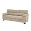 Canapé 3 places, canapé en tissu camel, mobilier de salon moderne, canapé en tissu texturé, canapé minimaliste, fauteuil confortable, canapé à structure robuste