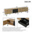 Unfinished TV Stand for TVs up to 85" with Fireplace Included