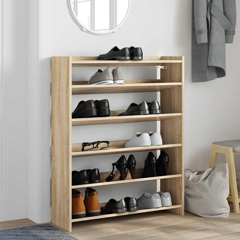 18 Pair Shoe Rack, Sonoma Oak