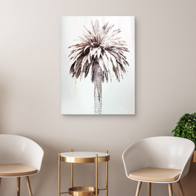 «Retro Palm Study», impression sur toile tendue