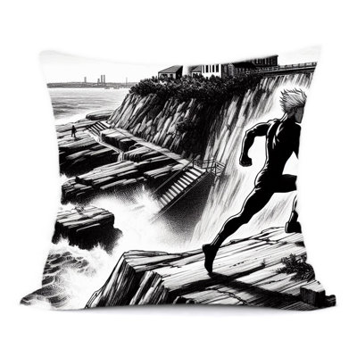 Abstract Reversible Throw Pillow
