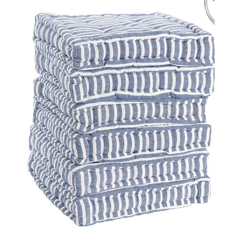 Nicola Spring - French Mattress Seat Cushions - 40cm, Blue