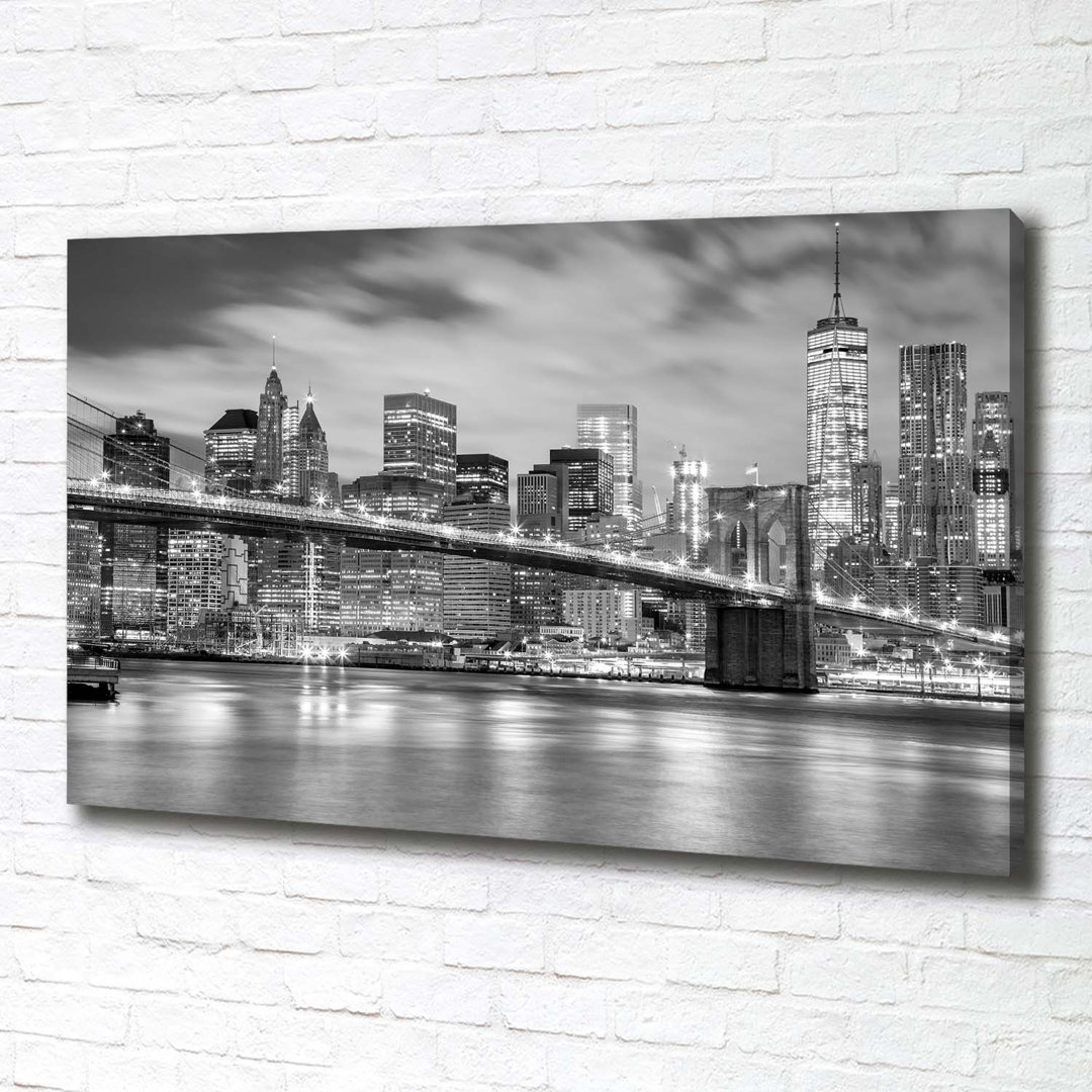 Manhattan New York - Wrapped Canvas Kunstdrucke