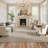 Washable 5X7 Beige Area Rug - Stain Resistant Non-Slip High-Low Pile Textured Rug For Living Room Bedroom, Foldable Machine Washable Rug-547372380