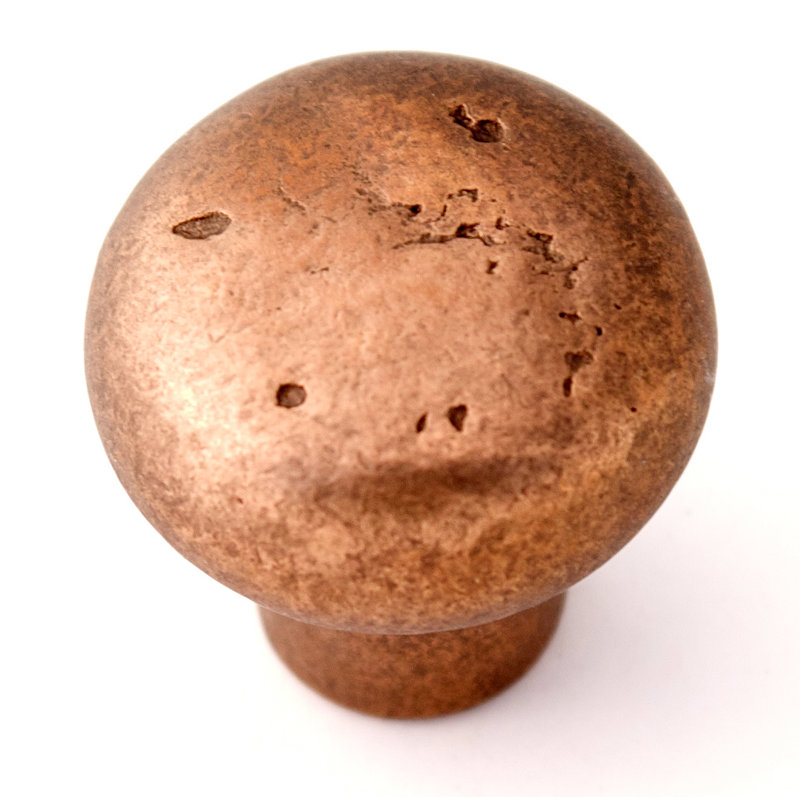 Sierra Mushroom Knob, Rust Bronze, 1.38" H x 1.5" W x 0.75" D