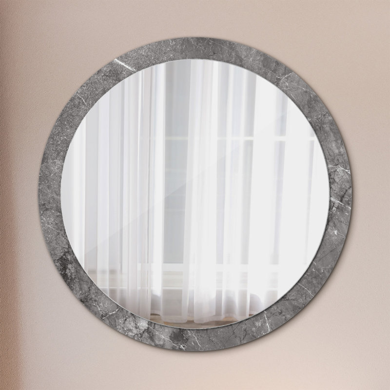 Huldar Glass Flat Wall Mirror, 100cm H x 100cm W