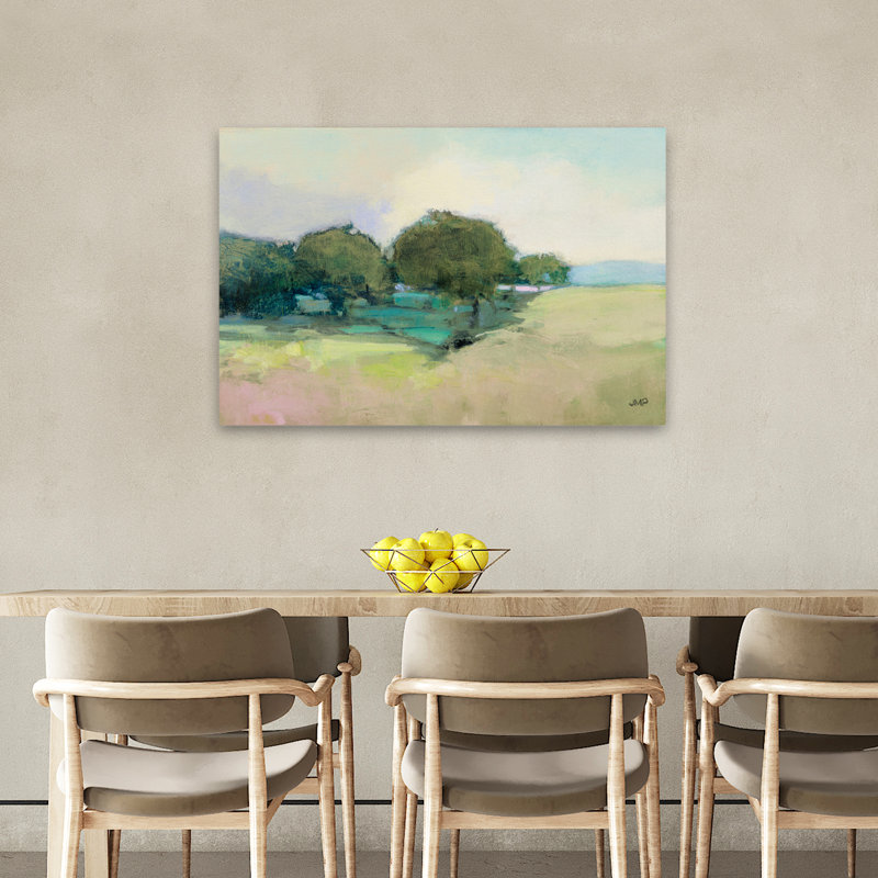 Paysage contemporain contemporain et champêtre, H 36 po x l 24 po