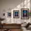 Digital Figure Retro - Framed Print-52199297-52199299