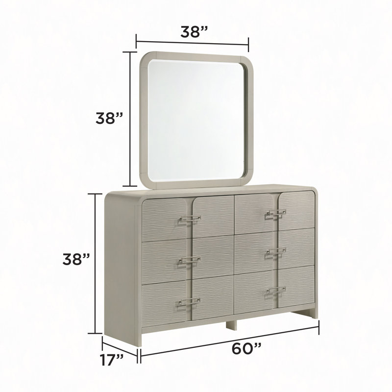 Miroir Aria Elegant Beige