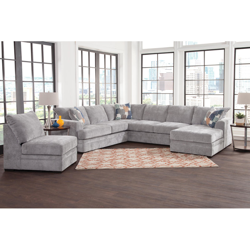Eugeny Upholstered U-Shaped Sectional Left Hand Facing
