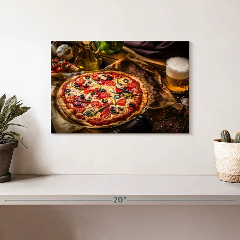 Yarlin Beer And Pizza, 8" H x 12" W