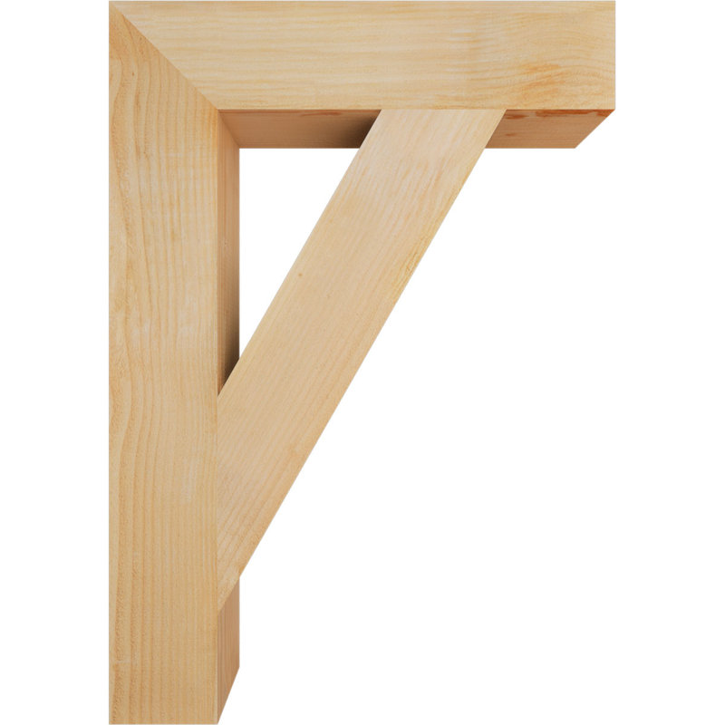 Support de bloc traditionnel, H 40 po x l 6 po x P 28 po, Douglas (sciage brut)