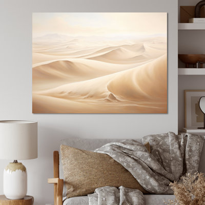 Minimalisme désert sables de sérénité III sur toile
