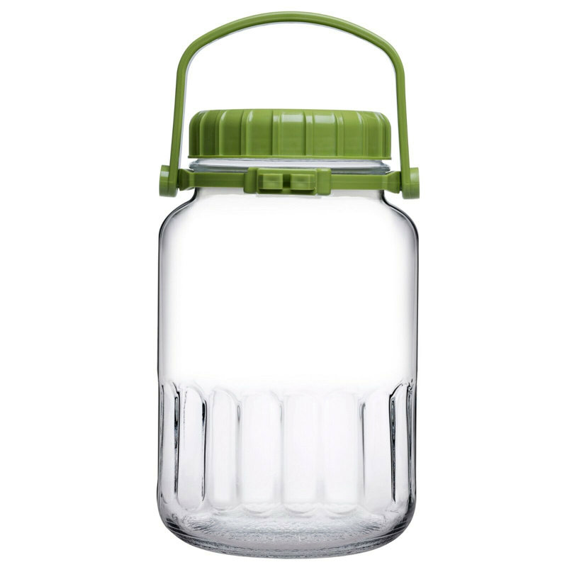 Glass Jar, 30cm H x 19cm W x 18cm D