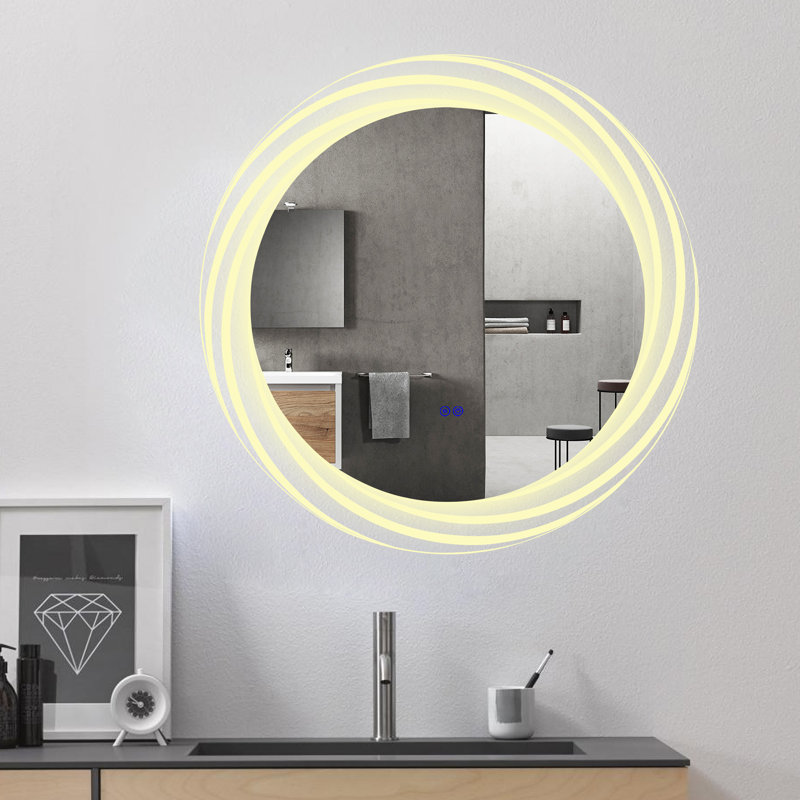 Contemporary Round Wall Mirror
