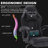 Reclining Ergonomic Faux Leather Swiveling PC & Racing Game Chair with Footrest-115068904-97820963