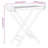 Vidaxl Folding Tray Table 27.8"X16.7"X31.5" Bamboo