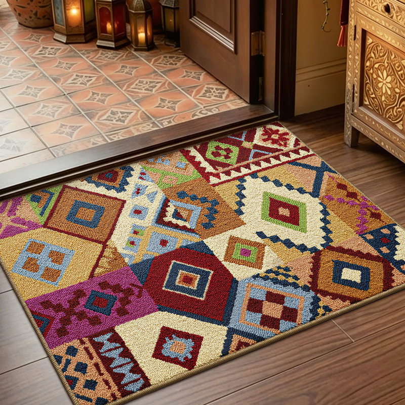 Tapis d'entrée intérieur lavable avec dos en caoutchouc antidérapant, L 24 po x L 36 po