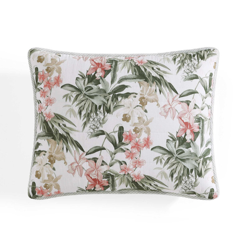 Island Orchid Quilt, King Quilt + 2 King Shams, Pink