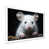 White Single Picture Framed