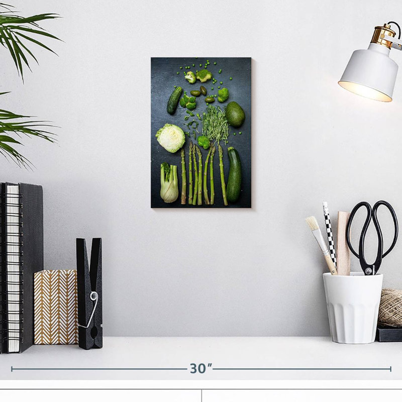 Aliments sains et verts, H 12 po x l 8 po