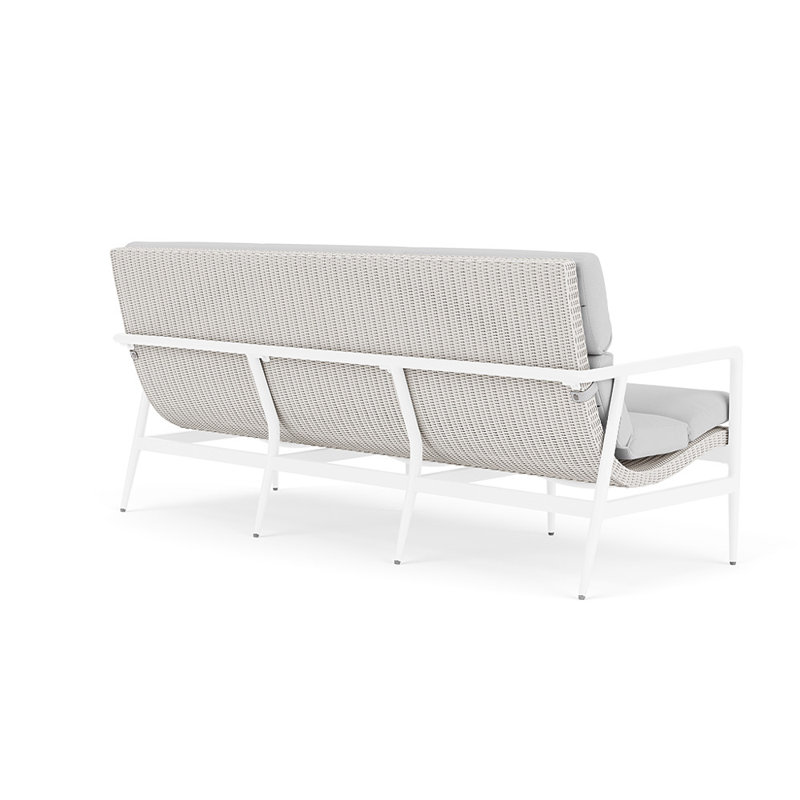 Cascade Outdoor 3 - Seat Patio Sofa, Reflections Ice, White
