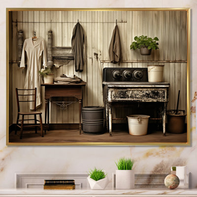 «Farmhouse Laundry Charm III», art mural